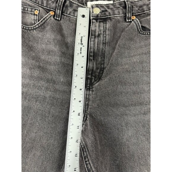 Top Shop Women's Mom Jeans Skinny Leg High Rise Five Pockets Gray Size W32XL30 - Picture 5 of 10